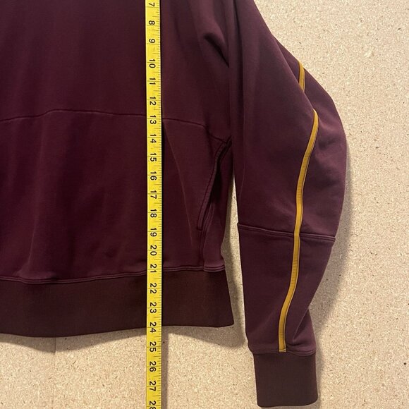 Lululemon Roksanda Face Forward Sweatshirt Women's Size Small Garnet Fools Gold - Picture 8 of 10